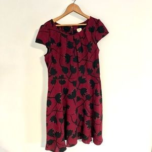 Loft burgundy dress.